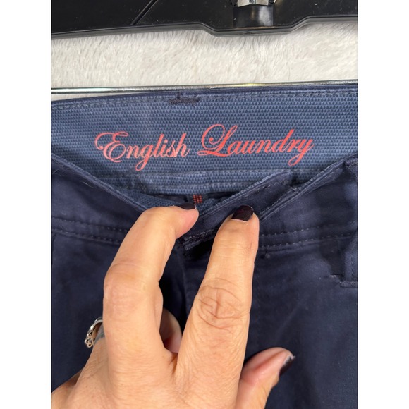English Laundry‎ Mens Navy Blue Casual Pants Trousers Size 32x32 - Picture 3 of 9